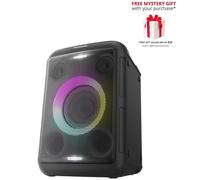 Panasonic SC-BMAX5E-K Portable Party Speaker with Bluetooth, Built-in Lights, 75W, USB, Optical Input for TV, Guitar & Mic Inputs for Karaoke, Black