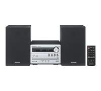 Panasonic SC-PM250EB-S Micro HiFi Compact Stereo System with FM Radio with RDS, 20W Output Power, MP3 & CD Player, USB, Bluetooth, Silver