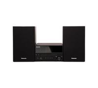 Panasonic SC-PM300 Compact Micro System, 60W, CD/DAB+/FM/Bluetooth, Black | FM Radio, 2.4in colour TFT display, twin 10cm speakers, USB & Aux, 5 EQ modes, remote control, 17-language menu
