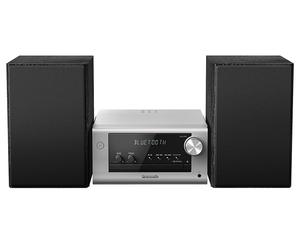 Panasonic SC-PM702-EBS Silver Bluetooth FM/DAB Micro Hifi System