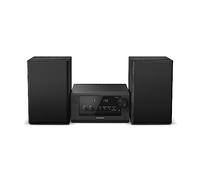 Panasonic SC-PM702EG-K Neat Compact Micro Hi-Fi Stereo System with CD, DAB+/FM Radio, USB and Bluetooth, 80W Speakers, Bass Control, Black.