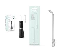 Panasonic Series 800 Ultrasonic Oral Irrigator EW-DJ86-K511, Water Flosser for Teeth, with Panasonic WEW0986X503 Ultrasonic Nozzles (2-Pack)
