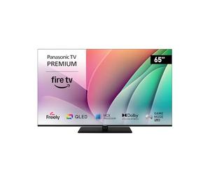 Panasonic TV-65W80AEY W80 Series 65 inch 4K Ultra HD LED Smart TV, 2024, Fire TV, Freely, Dolby Vision & Atmos, Alexa Voice Control, Airplay, Black