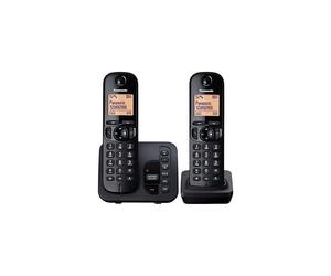 Panasonic Twin Digital Cordless Answer Phone with Nuisance Calls - Block (KXTGC222EB)