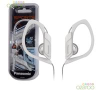 Panasonic RP-HS34E Water/Sweat Resistant Adjustable In-Ear Sports Headphones - White