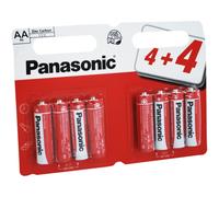 Panasonic Zinc Carbon AA Batteries - 8 Pack