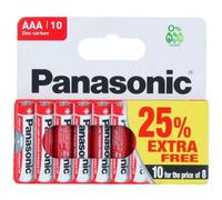 Panasonic AAA (1.5v) Zinc Carbon Batteries (also known as UM4, MN2400)