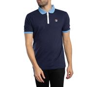 Fila Men's Panatta 2 Polo Shirt, Navy/Vista Blue/White, XXL