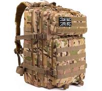 Panavage | Military Tactical Backpack 45L | Waterproof Rucksack with MOLLE, Laptop Compartment | 3-Day Assault Pack for Hiking, Camping, Hunting | Unisex (Cp Camo)