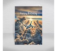 Panavia Tornado Birthday Card for Pops - Multirole Combat Aircraft - Supersonic Military Jet Aeroplane Theme: Pops Birthday Card (Size A5)