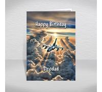 Panavia Tornado Birthday Card for Stepdad - Multirole Combat Aircraft - Supersonic Military Jet Aeroplane Theme: Stepdad Birthday Card (Size A5)