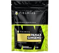 Panax Ginseng 500mg | High Strength Korean Giseng Supplement | Panax Ginseng Root Extract | Boost Memory, Sharpen Focus & Fight Fatigue | 60 Vegan Capsules | 2-Month Supply | Fitimins