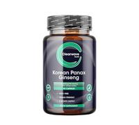 Panax Ginseng Capsules |10,000mg Korean Ginseng Per Capsule | 20% Ginsenosides | 90 Day Supply | Vegan High Strength Extract for Men & Women