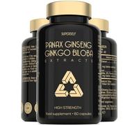 Panax Ginseng Capsules High Strength - Korean Ginseng & Ginkgo Biloba
