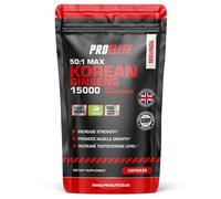 Panax Ginseng High Strength 15,000mg | 30 Capsules Vegan High Strength Korean Ginseng from 50:1 Extract | NO Fillers or Binders by PROELITE