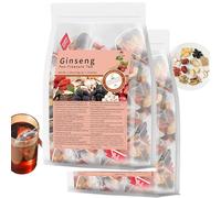 Panax & Mulberry Herbal Tea, Ginseng Ten Treasure Tea, Ginseng & Mulberry Herbal Tea for men, Kidney Cleansing Natural and Organic, Contains Ginsengs, Maca, Wolfberry and Other Ingredients (60-bags)