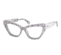 Panay Woman Optical frames Acetate Marble White Cat Eye Demos