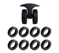 PanBeiQi 8 Pcs Suitcase Wheel Protectors, Anti-Slip Silicone Luggage Wheel Covers for 2-2.4" Wheels, Anti-Dust Scratch Noise Reduction Luggage Protector for Tripp Suitcase Wheels & Travel Carry On