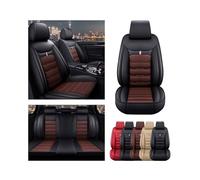 PANBJ Car Seat Covers Compatible For Dodge Avenger Caliber Dart Magnum Neon Nitro Charger Intrepid Full Coverage Leatherette Seat Cover 5 Seat(Black Coffee St)
