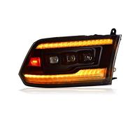 PANBJ Compatible For Dodge Ram Headlight Assembly 2009-2018 Modified Daytime Running Lights Turn Signals Lens Headlights