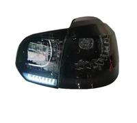 PANBJ Rear Fog Lamp + Brake Light + Reverse + Dynamic Turn Signal Car LED Tail Light Taillight Compatible For VW MK6 Golf 6 R 2009-2013(2 side smork)