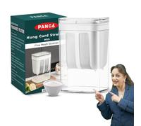 PANCA Hung Curd Strainer Box | Curd Maker and Greek Yogurt Maker - 1100ml Fine Mesh Strainer with Lid | Multifunctional Yoghurt Filter | Curd Maker for Home | Whey Separator