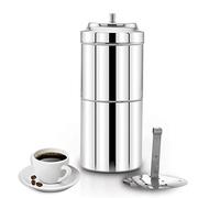 PANCA South Indian Filter Coffee Maker 200 ML,2-4 Cups Stainless Steel Coffee Maker, Drip Coffee Brewer, Madras Kaapi Kappi, Coffee Decoction Maker