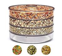 PANCA Sprout Maker with 4 Compartments for Multi Purpose Use Plastic Grocery Container Sprouted Grains Seeds Dal Channa Chole Masala Box for Kitchen Kitchen Containers Set (Sprout Maker)…