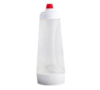 Pancake Batter Dispenser, Pancake Mix Dispenser with Whisk Ball and Stand Base, - Mixer & Pourer for Pancakes, Crepes, Waffles, Muffins, Qatayef, Cupcakes (White)