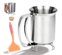 Pancake Batter Dispenser, Stainless Steel Batter Dispenser with Pancake Maker Tool Kitchen Baking Tool for Cupcakes Crepes Waffles 900 ml / 32 oz