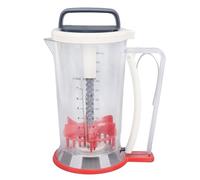Pancake Batter Dispenser with Squeeze Handle, Manual Cupcake Batter Separator and Mixer with Measuring Scale, ABS Kitchen Baking Tool for Pancakes Muffins Waffles and Cookies