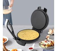 Pancake Crepe Maker 1200W Double-Sided Heating Roti Maker Electric Chapati Omelettes Non-Stick Machine Stainless Steel Flat Bread Naan maker -Adjustable Temperature, 34 * 25 * 19cm