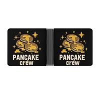 Pancake Crew Breakfast Food Men's Wallet Bifold Pocket Slim Purse Women