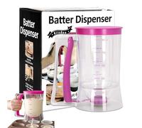 Pancake Dispenser Batter Dispenser Cake Batter Funnel Measuring Cup Dispenser Kitchen Tool Food Grade Ps+abs+Silicone Material