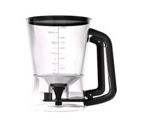 Pancake Dough Dispenser, Funnel Handheld Shaker, Cupcake Dough Dispenser for Kitchen Cooking and Baking, Easy Pouring Mixing Cup for Sauce Syrup Oil Seasoning Cream Dressing Salad Butter, 1L