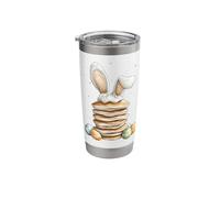 Pancake Food Easter Rabbit Eggs Bunny Ears Breakfast Cute Stainless Steel Insulated Tumbler