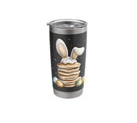 Pancake Food Easter Rabbit Eggs Bunny Ears Breakfast Cute Stainless Steel Insulated Tumbler