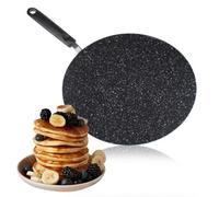 Pancake Fry Pan Non Stick Roti Tawa Concave Dosa Crepe Cooking 30Cm New