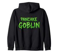 Pancake Goblin Mini Pan Cake Batter Mix Recipe Griddle Green Zip Hoodie
