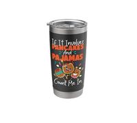 Pancake Lover Kids If It Involves Pancakes and Pajamas Count Stainless Steel Insulated Tumbler