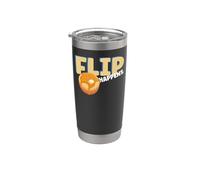 Pancake Lover Kids Pun Flip Happens Stainless Steel Insulated Tumbler