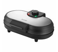 Unold Double American Pancake Maker 48165 - 2 Non-Stick Pancake Moulds - 1000W Electric - Adjustable Temperature Control - Compact Design - Easy to Clean