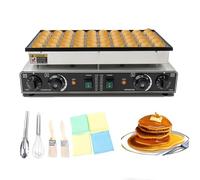 Pancake Maker - Electric Nonstick Mini Pancakes Baker, Waffle Toaster, Crepe Pan - 50pcs Capacity, 4.5cm Diameter for Easy Cooking