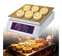 Pancake Maker Machine | Electric Griddle for Souffle Pancakes and Dorayaki | Commercial Kitchen and Home Use, Easy to Clean, Durable Copper Heating Element