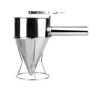 Pancake Mix Dispenser | Piston Funnel Pancake Batter Dispenser with Stand | Cupcake Batter Pourer, Kitchen Gadget for Cake, Baked Goods, Takoyaki, Desserts