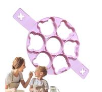 Pancake Mold - 15.55x9.06 Inches Silicone Egg Rings, Pancake Maker Shaper With 2 Handles, Bear Shape Mold | Egg Rings For Pancakes Burgers Frying Kitchens Cookings Tools Accessories