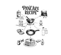 Pancake Recipe T-Shirt - White - 5XL - White