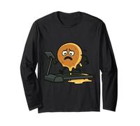 Pancake Running Workout Humor Long Sleeve T-Shirt