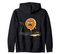 Pancake Running Workout Humor Zip Hoodie