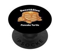 Pancake Turtle Sweet and Slow Breakfast Food Art PopSockets Adhesive PopGrip